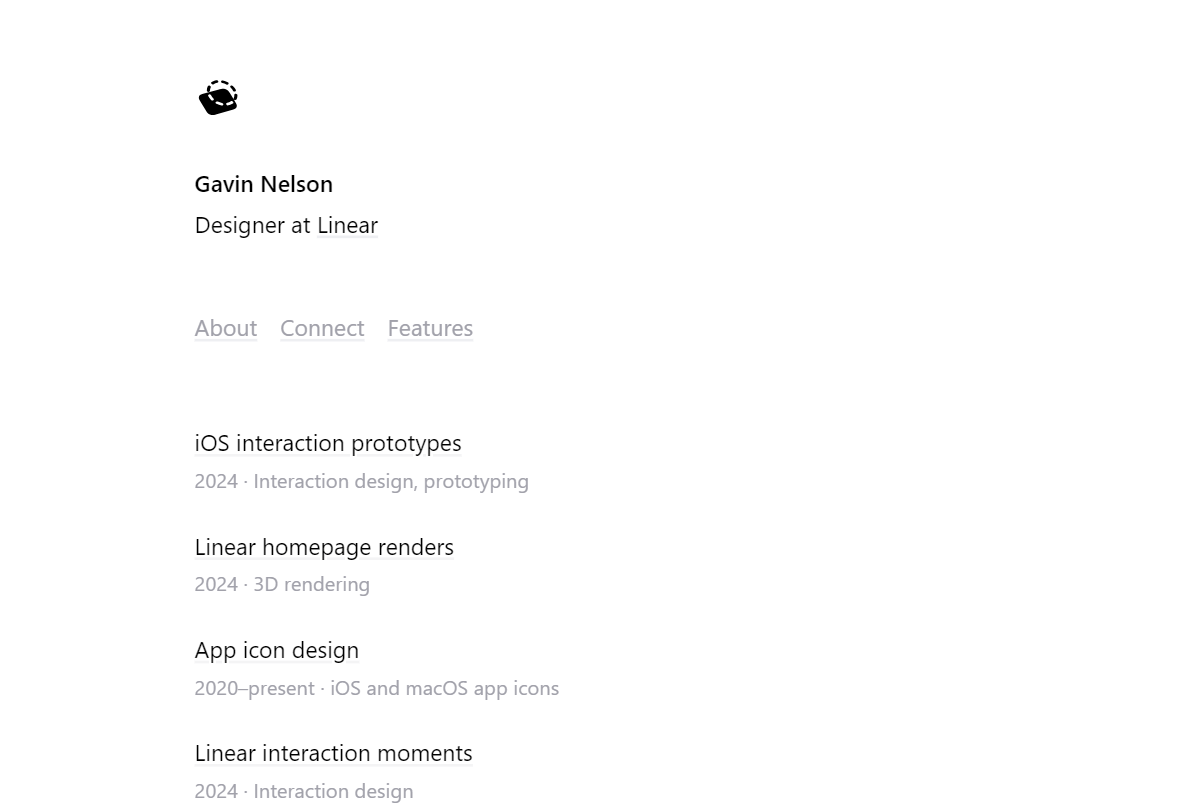 Gavin Nelson, Designer